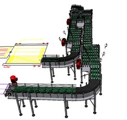 滚筒输送线 3d通用格式下载 2.24 mb,zip格式 机械cad图纸