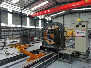 久科机械 数控钢筋笼滚焊机助力高效电杆生产